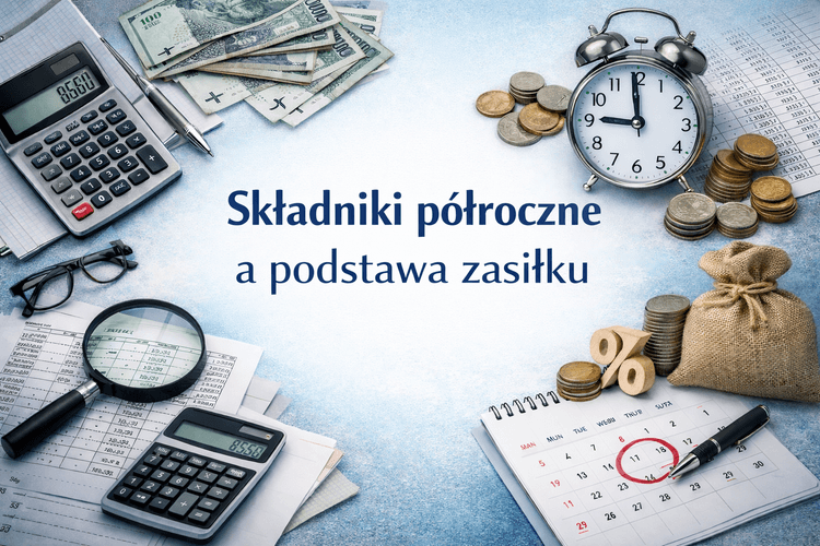 Składniki półroczne a podstawa zasiłku 