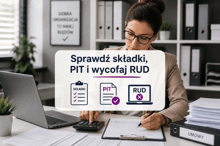 Jak dokonać korekty po zmianie umowy o dzieło w umowę zlecenia 