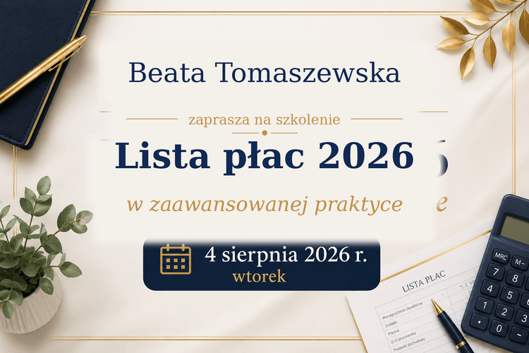 Lista płac 2026 w zaawansowanej praktyce