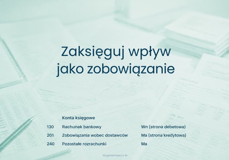 jak zaksięgować zabezpieczenie należytego wykonania umowy w instytucji kultury