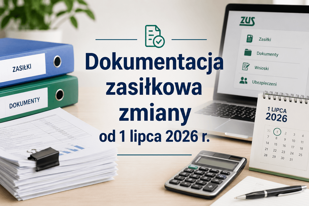 Zmiany w dokumentacji zasiłkowej od 1 lipca 2026 r. 